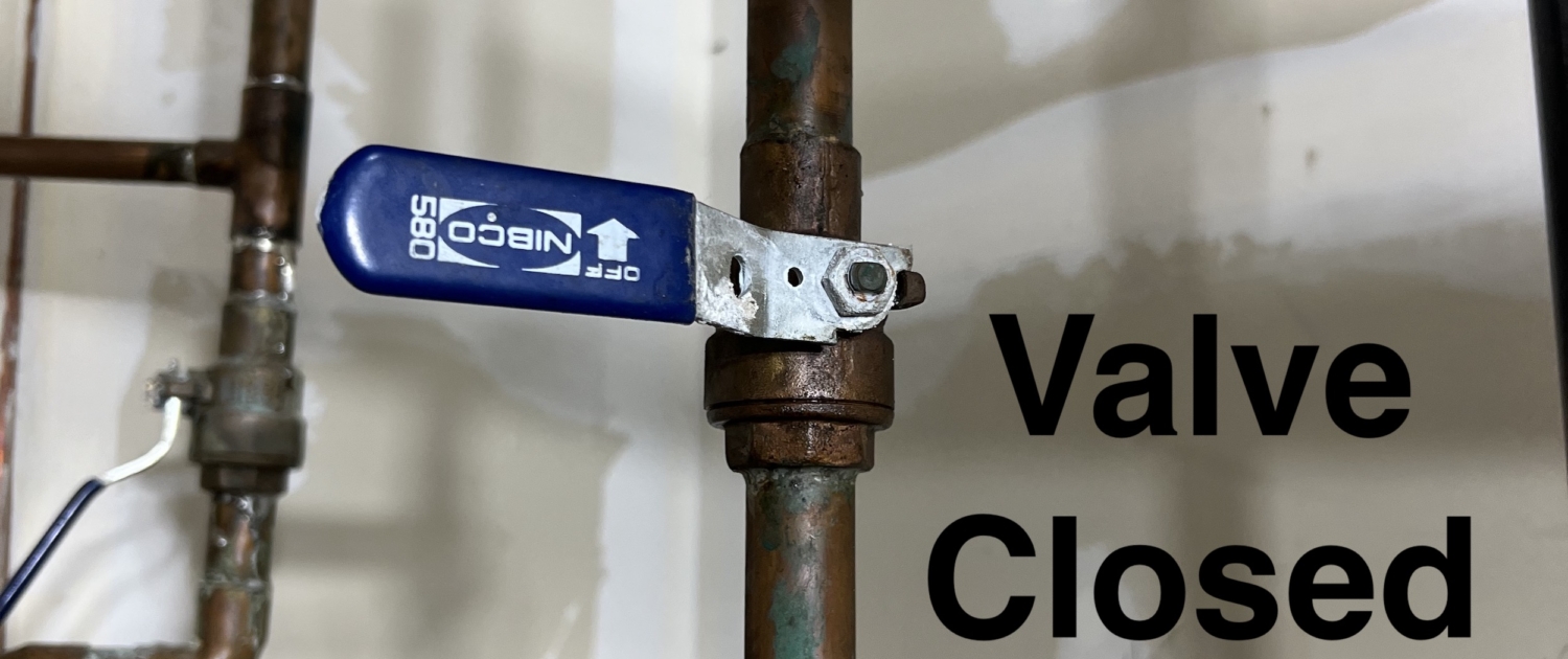 Water supply line shut off valve. During a water damage or flooding emergency, it is good to know where the water shut off valve is in your home. This will turn off the water to your entire home in a water damage emergency. American Restoration can help if you're home or commercial building has been affected by flooding or water damage in Colorado.