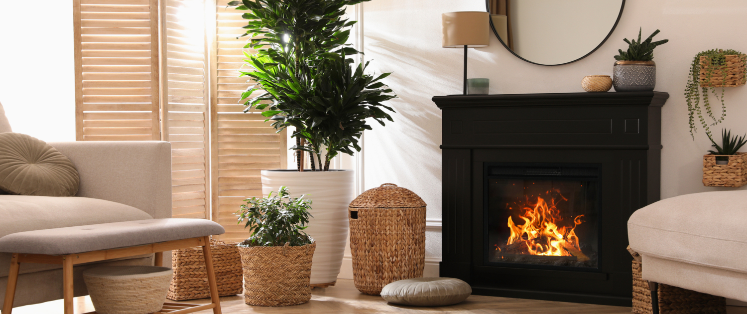 Picture of clutter in front of a fireplace. Heating your home with wood or pellets can pose a risk of fire and smoke damage. American Restoration can help if you're home or commercial building has been affected by fire or smoke damage. Emergency fire and smoke damage cleanup, mitigation and restoration in Colorado.