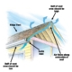 Properly ventilated roof and attic preventing condensation and water damage, American Restoration of Pine Colorado